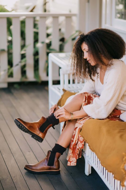 Luna Chelsea Boots - Camel / Mustard Leather Gaia Soul Designs