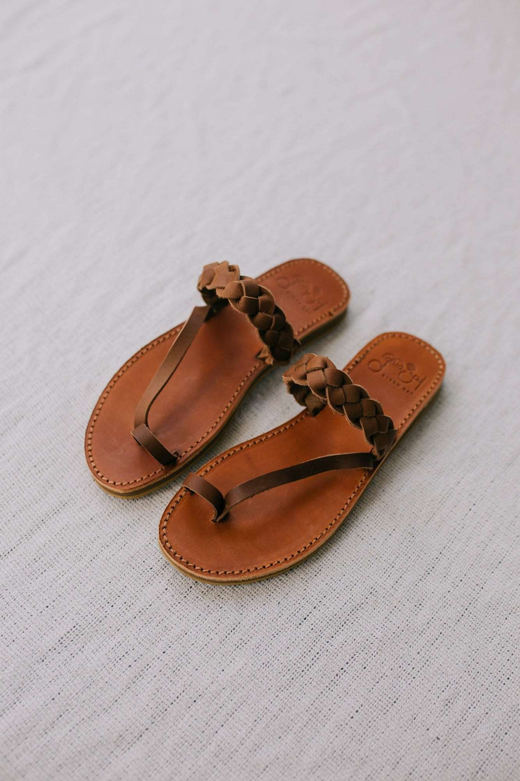 Griegas Sandals - Moka Leather Gaia Soul Designs