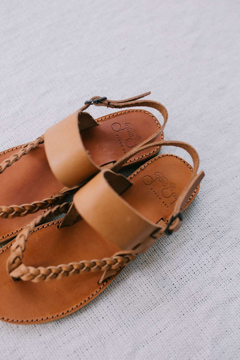 Tarifa Sandals Tan Leather