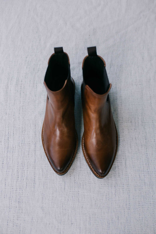Luna Chelsea Boots - Camel / Mustard Leather Gaia Soul Designs