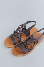 Egipcias Sandals - Cocoa Brown Leather Gaia Soul Designs
