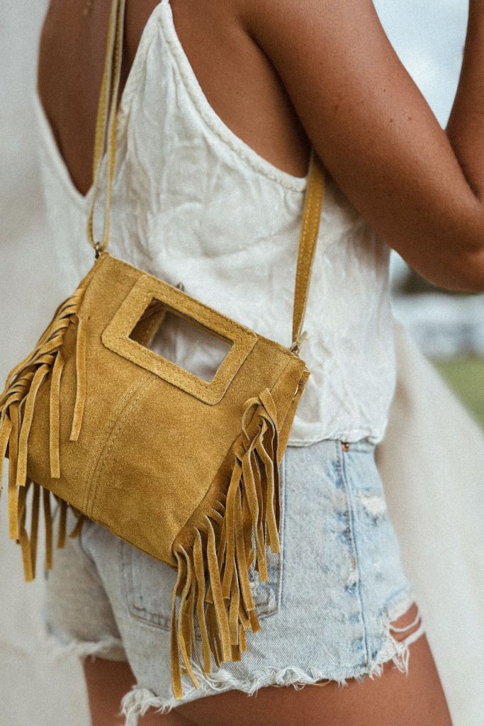 Mini Indie Handbag – Suede Fringe Crossbody Bag