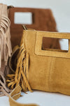 Mini Indie Handbag – Suede Fringe Crossbody Bag