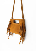 Mini Indie Handbag – Suede Fringe Crossbody Bag