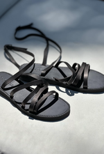 Venice Sandals - Black Leather