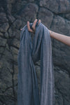 Smokey Grey Colour Cashmere Scarf Gaia Soul Designs