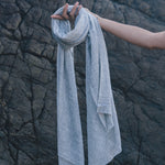 Elegant Flint Colour Cashmere Scarf - Ultimate Softness and Warmt Gaia Soul Designs