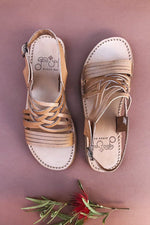 SECONDS Egipcias Sandals - Tan Leather Gaia Soul Designs