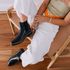 Luna Chelsea Boots - Choco Brown Leather Gaia Soul Designs