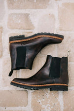Luna Chelsea Boots - Choco Brown Leather Gaia Soul Designs