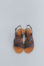Egipcias Sandals - Cocoa Brown Leather Gaia Soul Designs