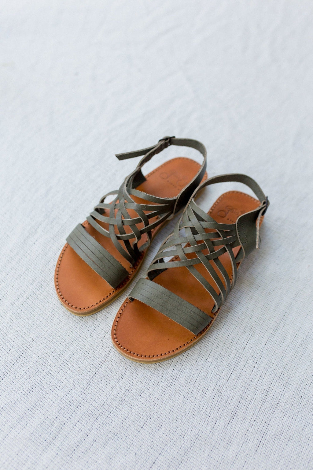 SECONDS Egipcias Sandals - Botanica Leather Gaia Soul Designs