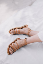 SECONDS Venice Sandals - Tan Leather Gaia Soul Designs