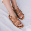 SECONDS Egipcias Sandals - Tan Leather Gaia Soul Designs