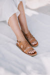 SECONDS Egipcias Sandals - Tan Leather Gaia Soul Designs