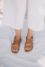 SECONDS Egipcias Sandals - Tan Leather Gaia Soul Designs