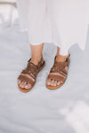 SECONDS Egipcias Sandals - Moka Leather Gaia Soul Designs