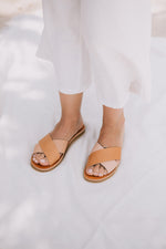 Formentera Sandals - Natural / Tan Leather Gaia Soul Designs