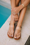 Tarifa Sandals - Natural Leather (Nude - Pinky) Gaia Soul Designs