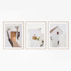 Set of 3 Prints - White Architecture Mon Manabu