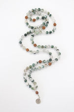 ABUNDANCE - Tree Agate Mala Beads YAM Mala Beads