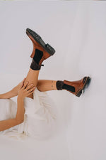 Abril Chelsea & Oxford Boots - Cognac Leather Gaia Soul Designs