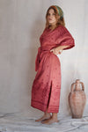 Maxi Kaftan with 3/4 Sleeves - Rose Textili Kaftans