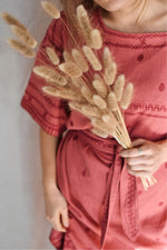 Maxi Kaftan with 3/4 Sleeves - Rose Textili Kaftans