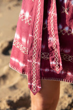 Mini Kaftan with 3/4 Sleeves - Mermaid Tie Dye Textili Kaftans